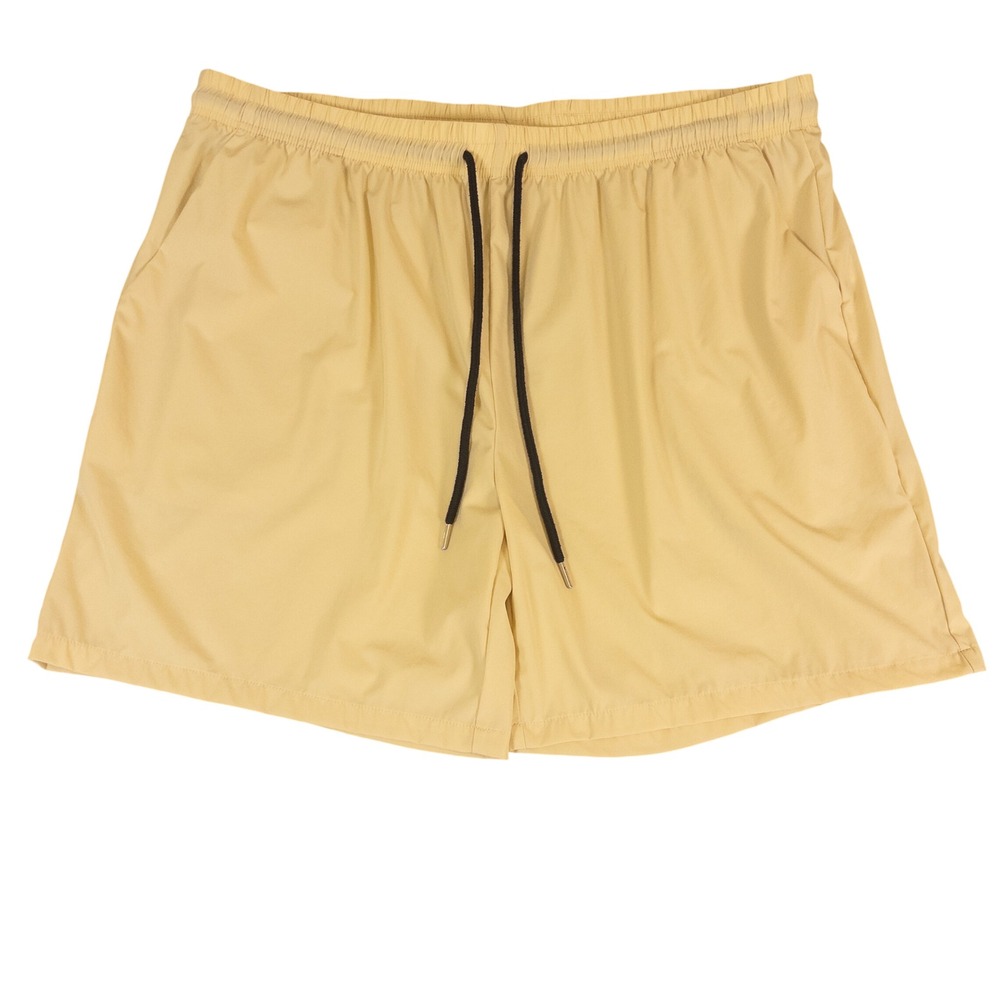 Coofandy Mens 3XL Yellow Elastic Drawstring Casual Gym Athletic Running Shorts